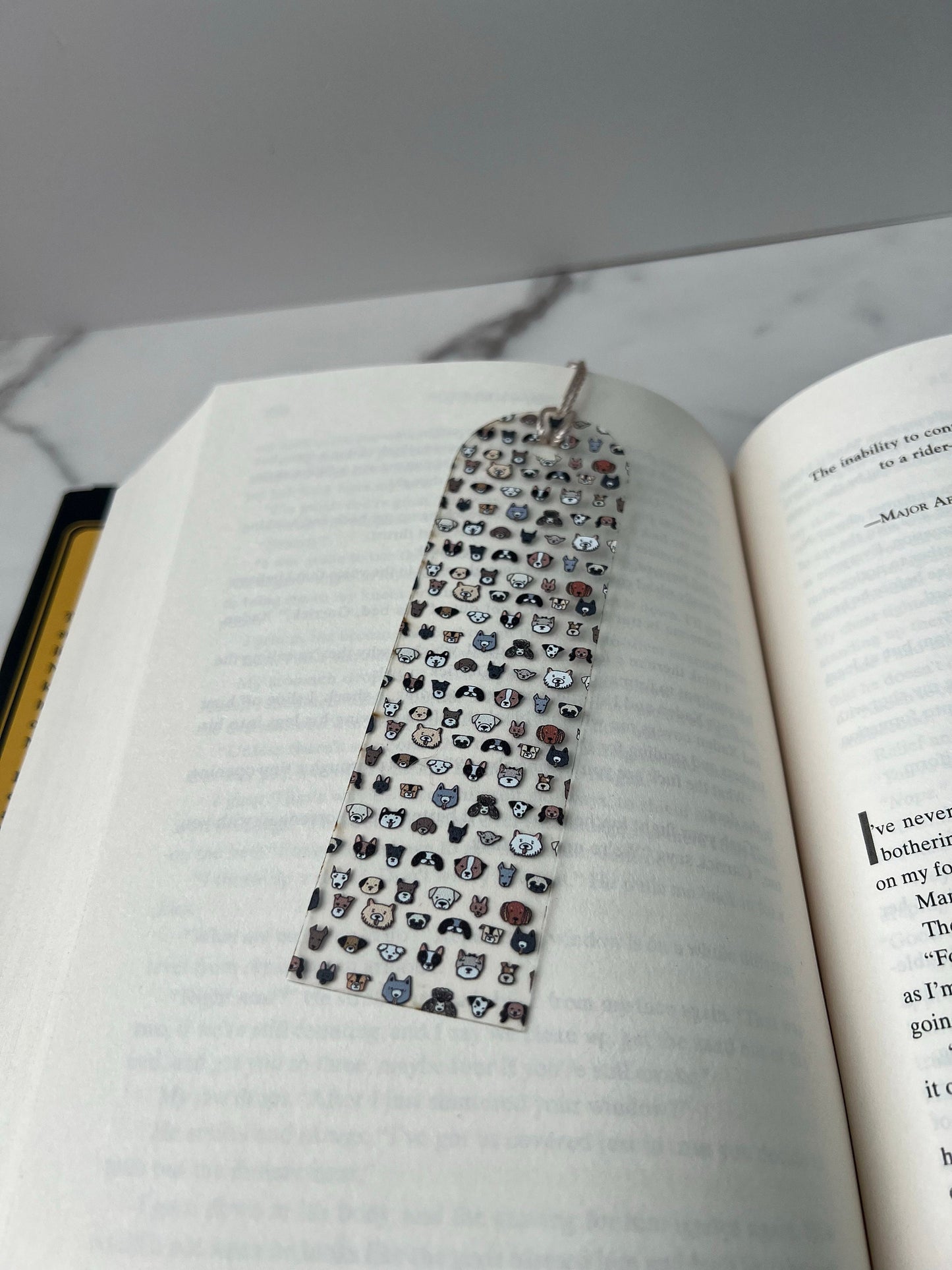 Dog Face Bookmark, Dog Lover Present, Gift for Pet Lovers, Gift for Her, Rescue Puppy Present, Book Club gift