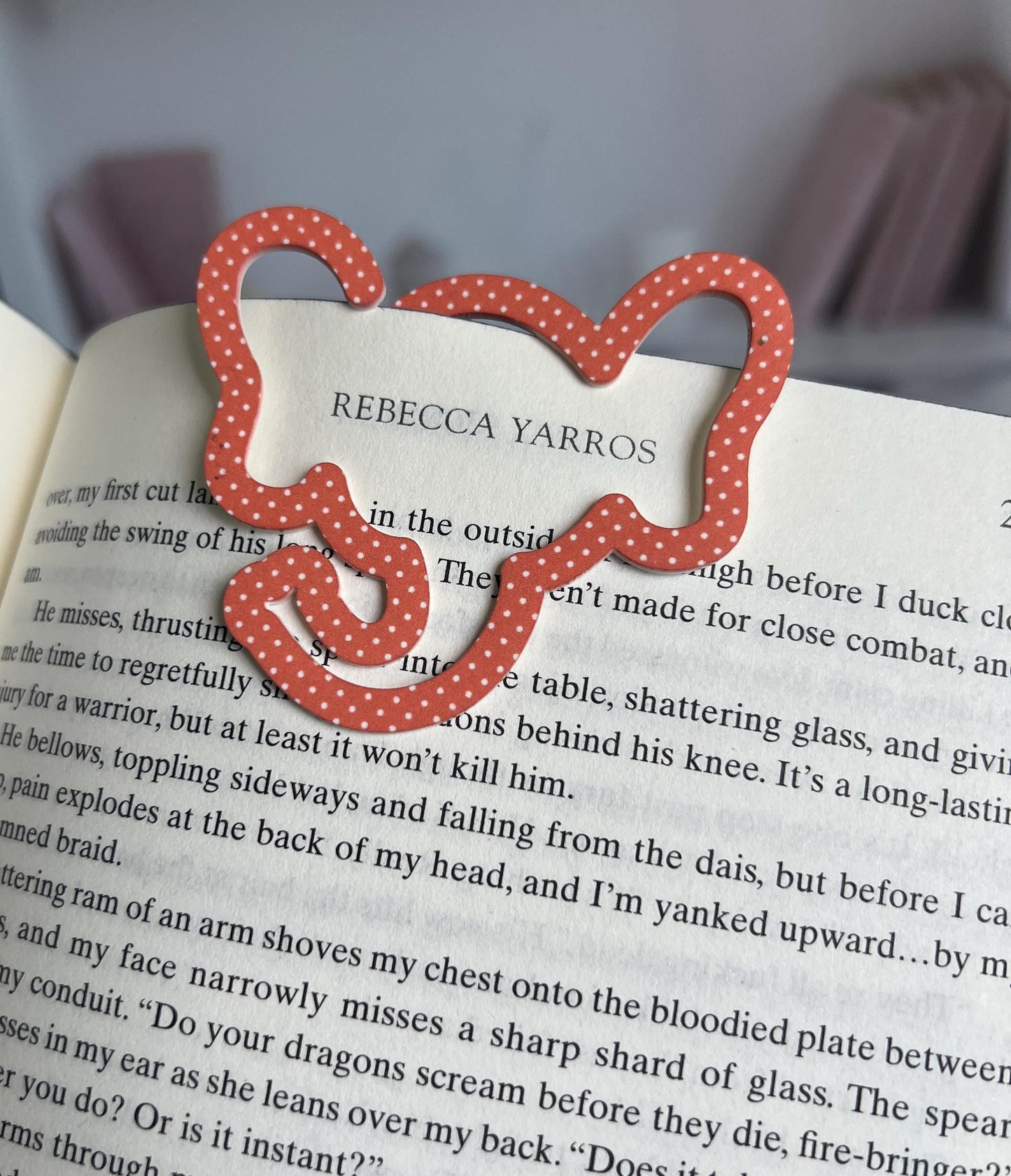 Elephant Acrylic Bookmark, Cute Book Mark, Gift for Readers, Book Club Present, Bookish, Booktok, Cute Reading Gift, Teacher Gift