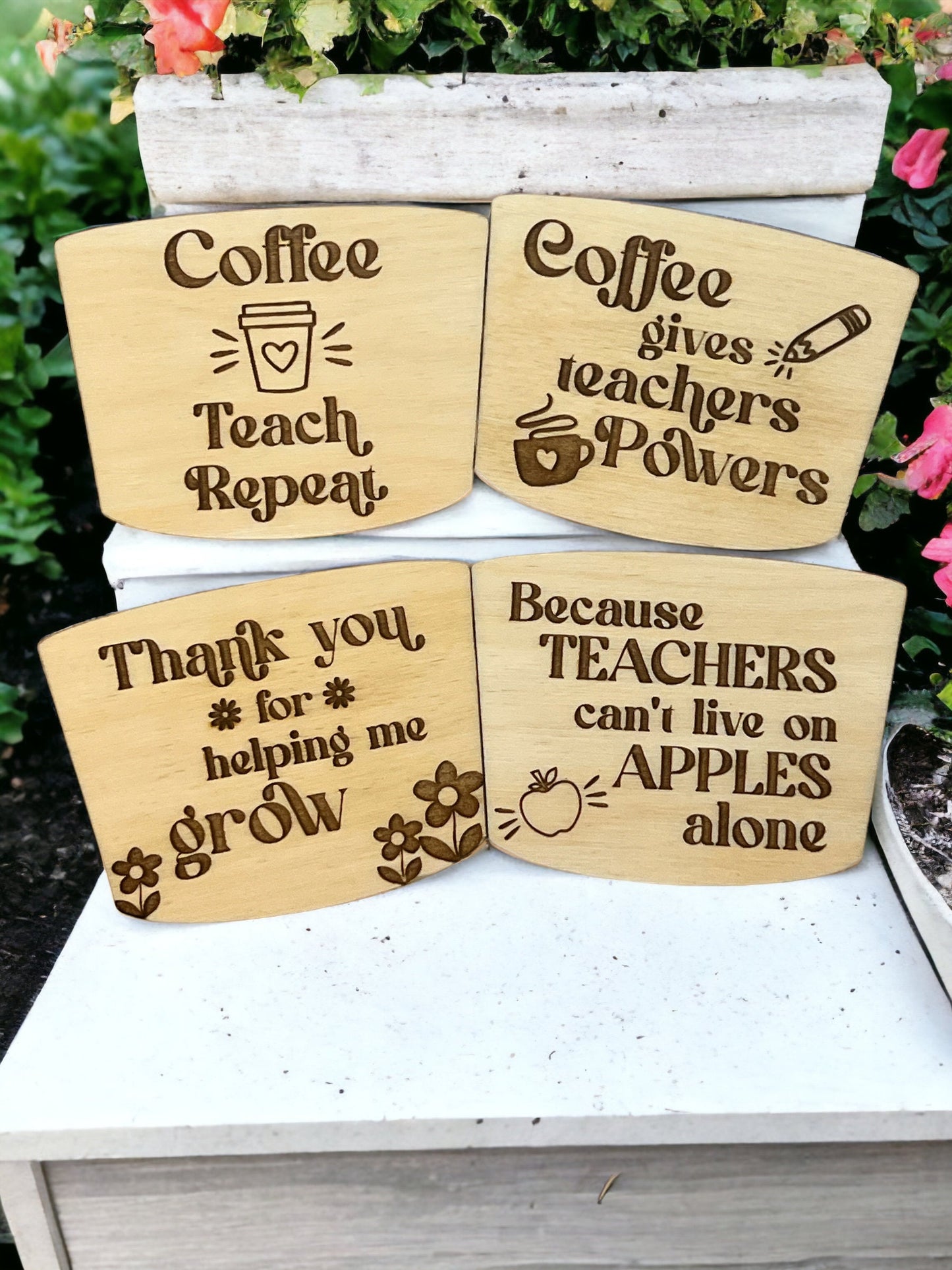 Teacher Gift, Gifts for Teachers, Coffee Gift Card Holder, Back To School present, End of Year,  Preschool, Teacher Appreciation, Thank You