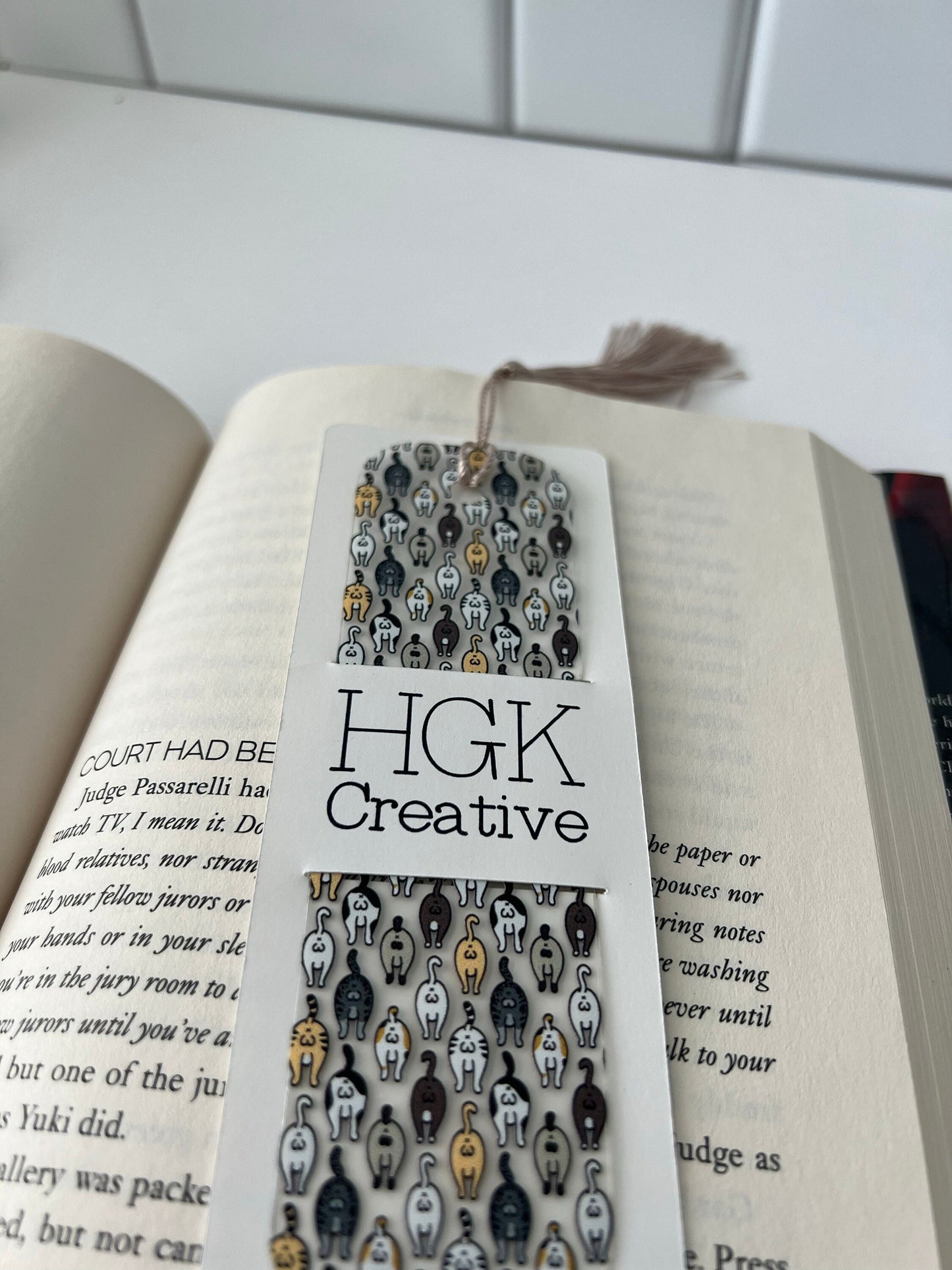 Cat Butt Bookmark, Funny Cute Book Lover Gift, Cat Lover Present