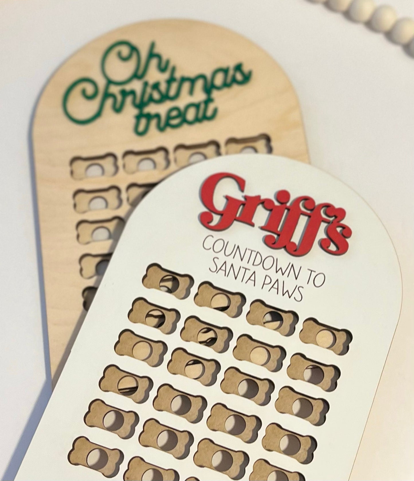 Personalized Dog Advent Calendar, Christmas Countdown, Custom Gift for Pet Lover, Dog Treat Advent, New Puppy, Treat Holder, Dog Mom