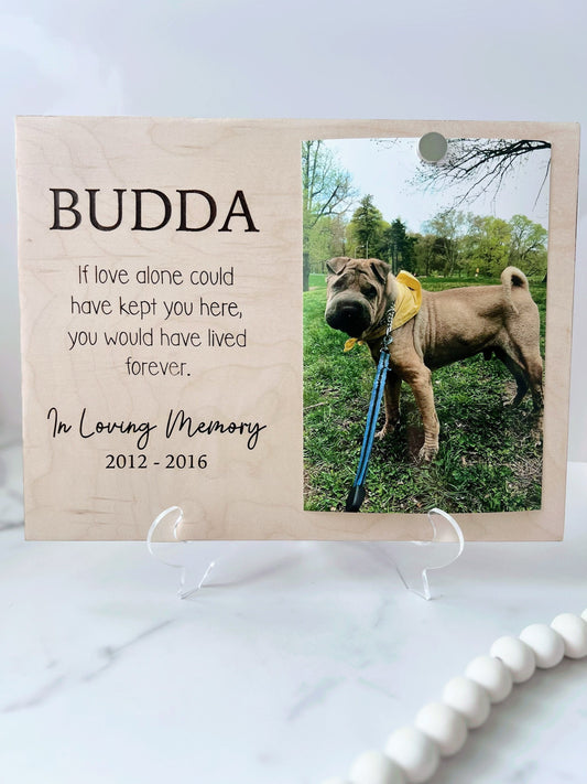 Pet Memorial Sign, Dog Loss Keepsake, Cat Loss Present, Memorial Picture frame, Bereavement, Sympathy Gift