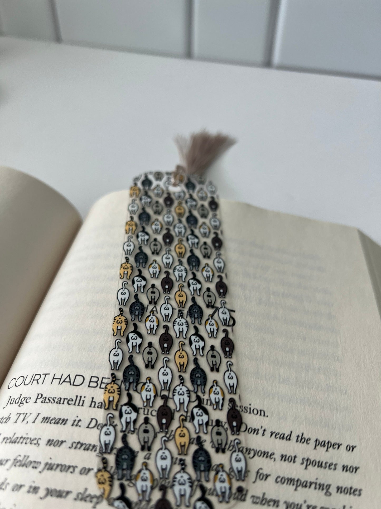 Cat Butt Bookmark, Funny Cute Book Lover Gift, Cat Lover Present