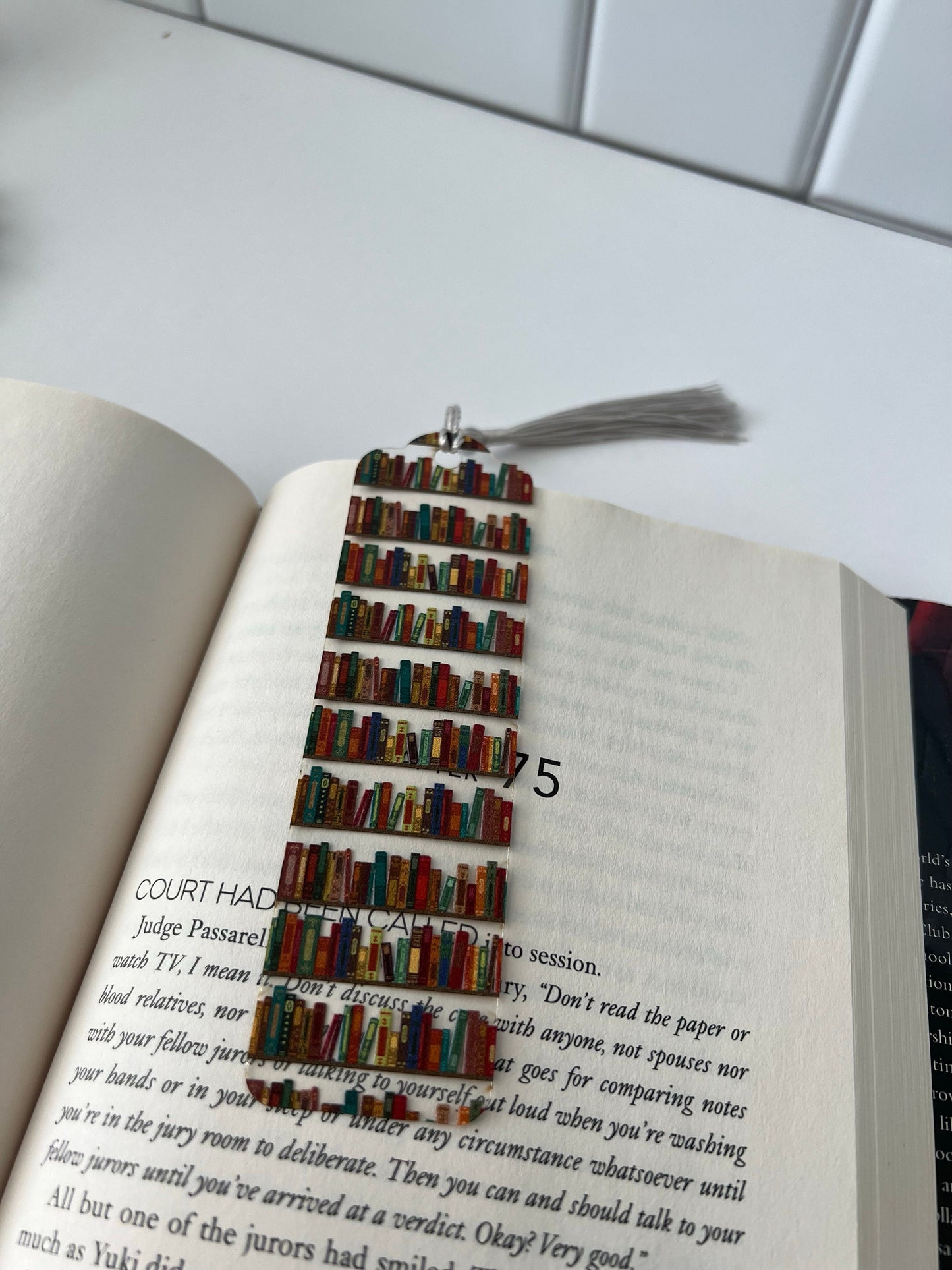 Cute Bookmark, Book Lover Gift, Book Club Christmas present, Unique teacher gift, Handmade