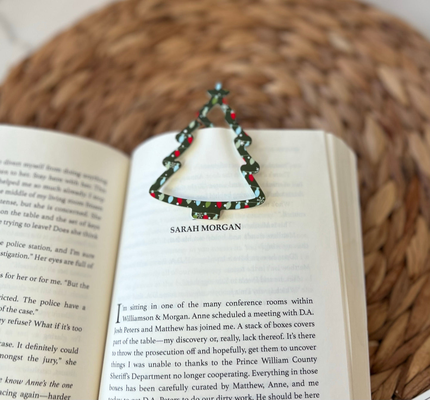 Christmas Tree Bookmark, Xmas Gift Idea, Book Lover Present, Bookworm, Reader, Stocking Stuffer
