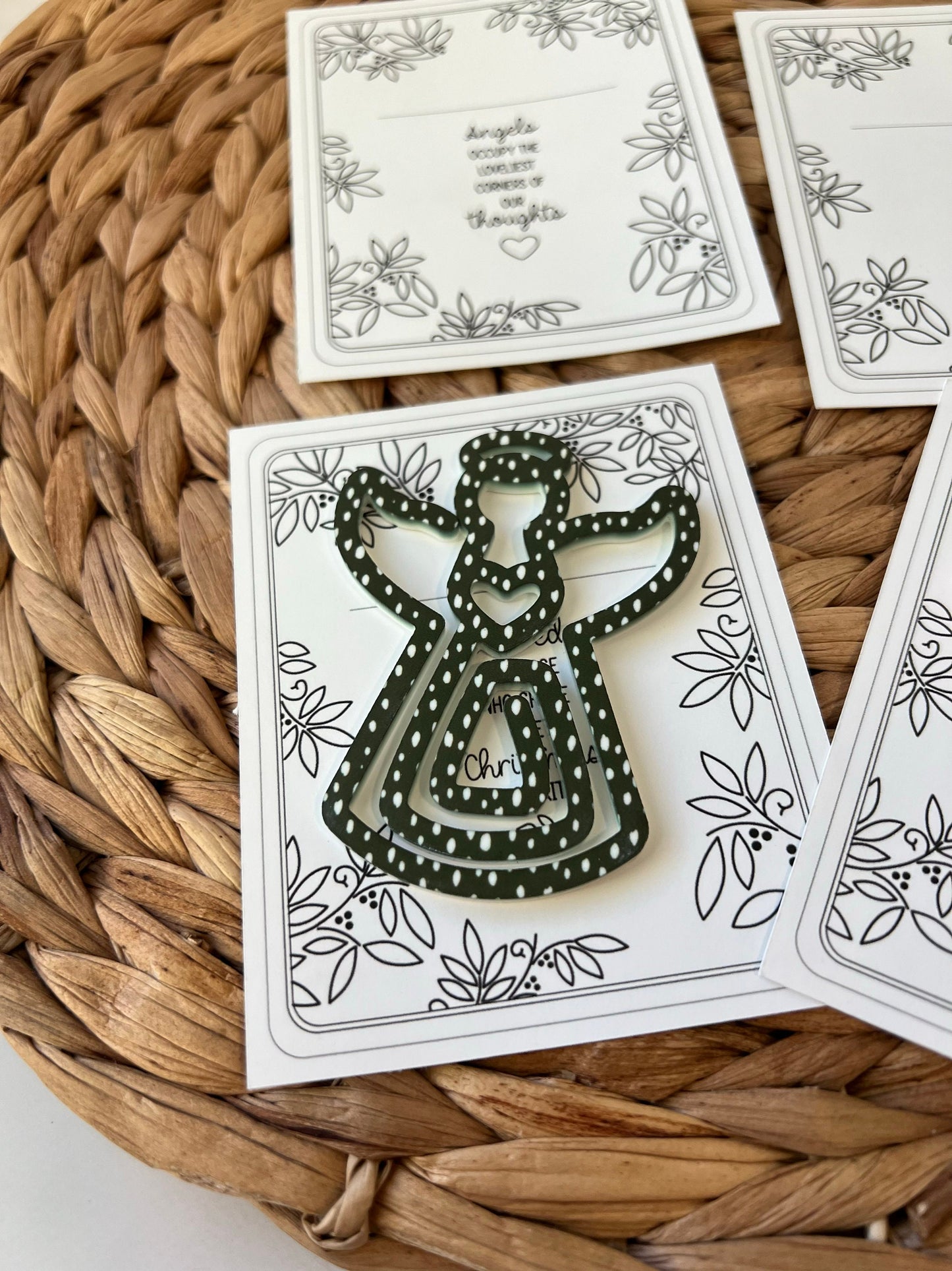 Heavenly Christmas Bookmark for Book Lovers, Stocking Stuffer, Angel Book Mark, Xmas Gift Idea, Bookworm, Reader, Book Club gift