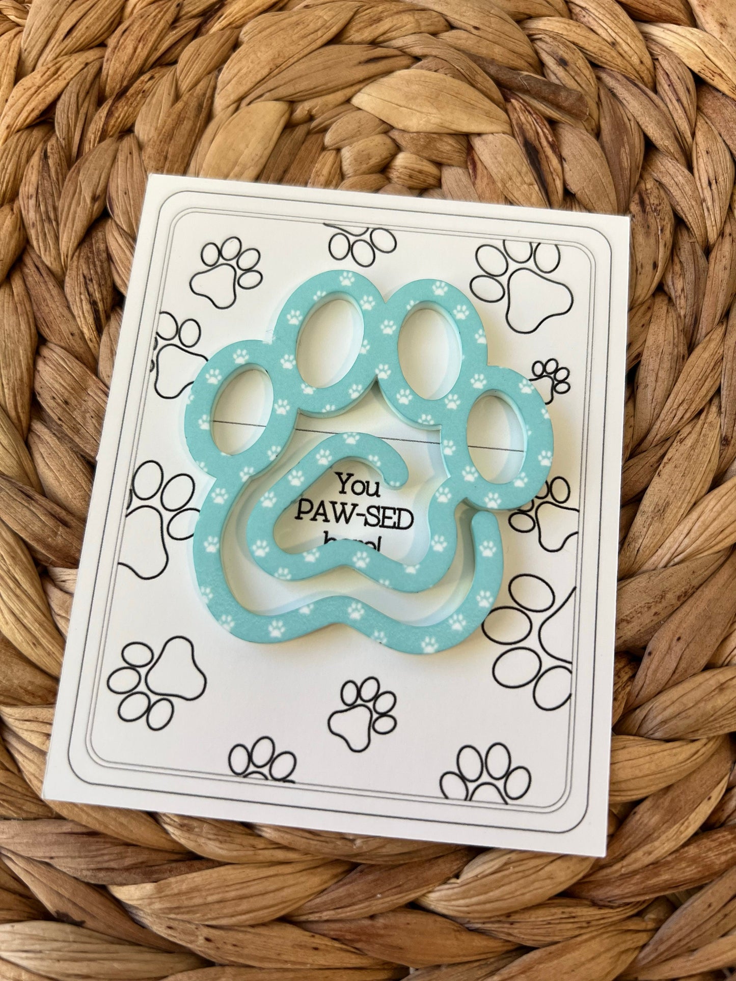 Dog Face Bookmark, Pet Paw Bookmark, Paw Print, Dog Lover Present, Chip Bag Clip, Gift for Pet Lovers, Gift for Her, Rescue dog gift