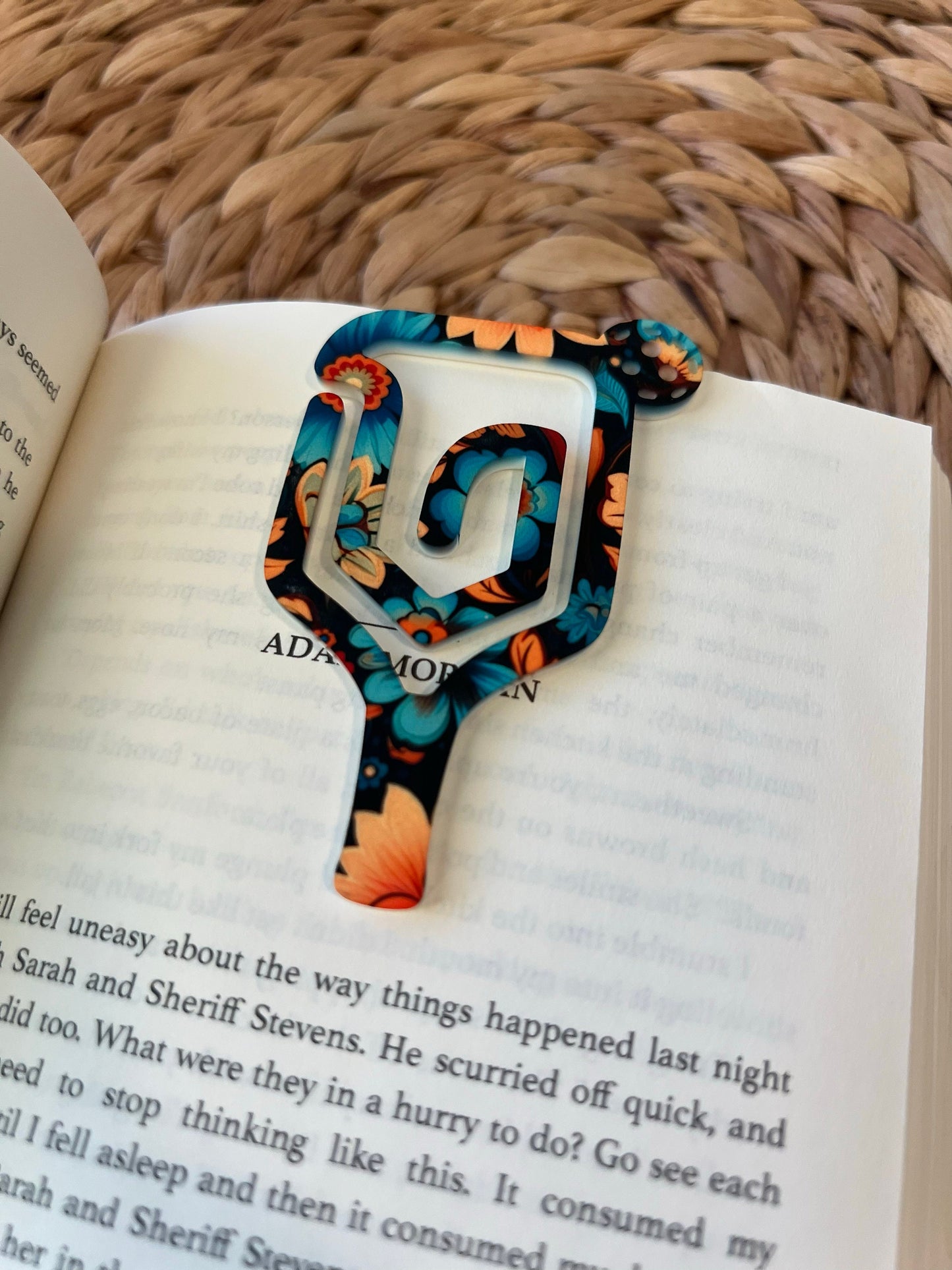 Pickleball Bookmark, Pickleball Player Gift, Pickleball Lover Present, Paddle, Stocking Stuffer, Sports, Pickleball Team, Book Lover