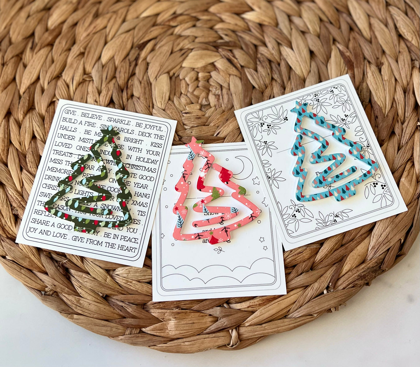 Christmas Tree Bookmark, Xmas Gift Idea, Book Lover Present, Bookworm, Reader, Stocking Stuffer