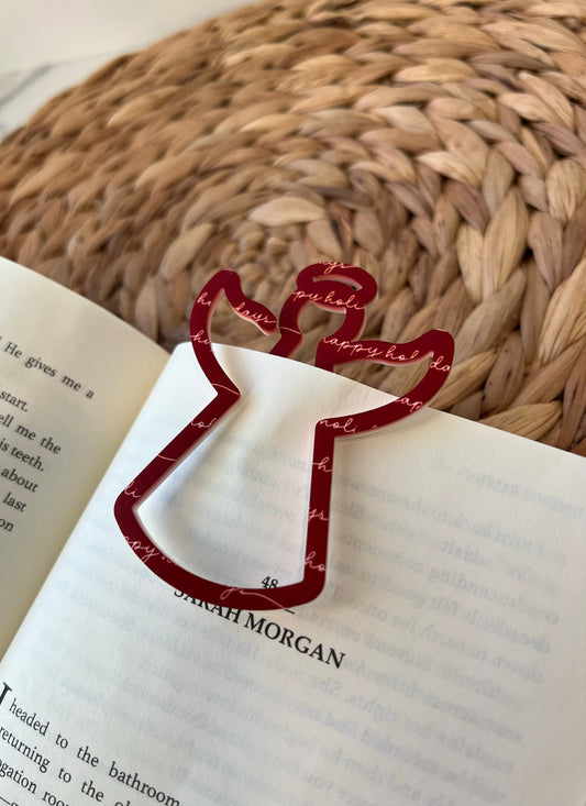 Heavenly Christmas Bookmark for Book Lovers, Stocking Stuffer, Angel Book Mark, Xmas Gift Idea, Bookworm, Reader, Book Club gift