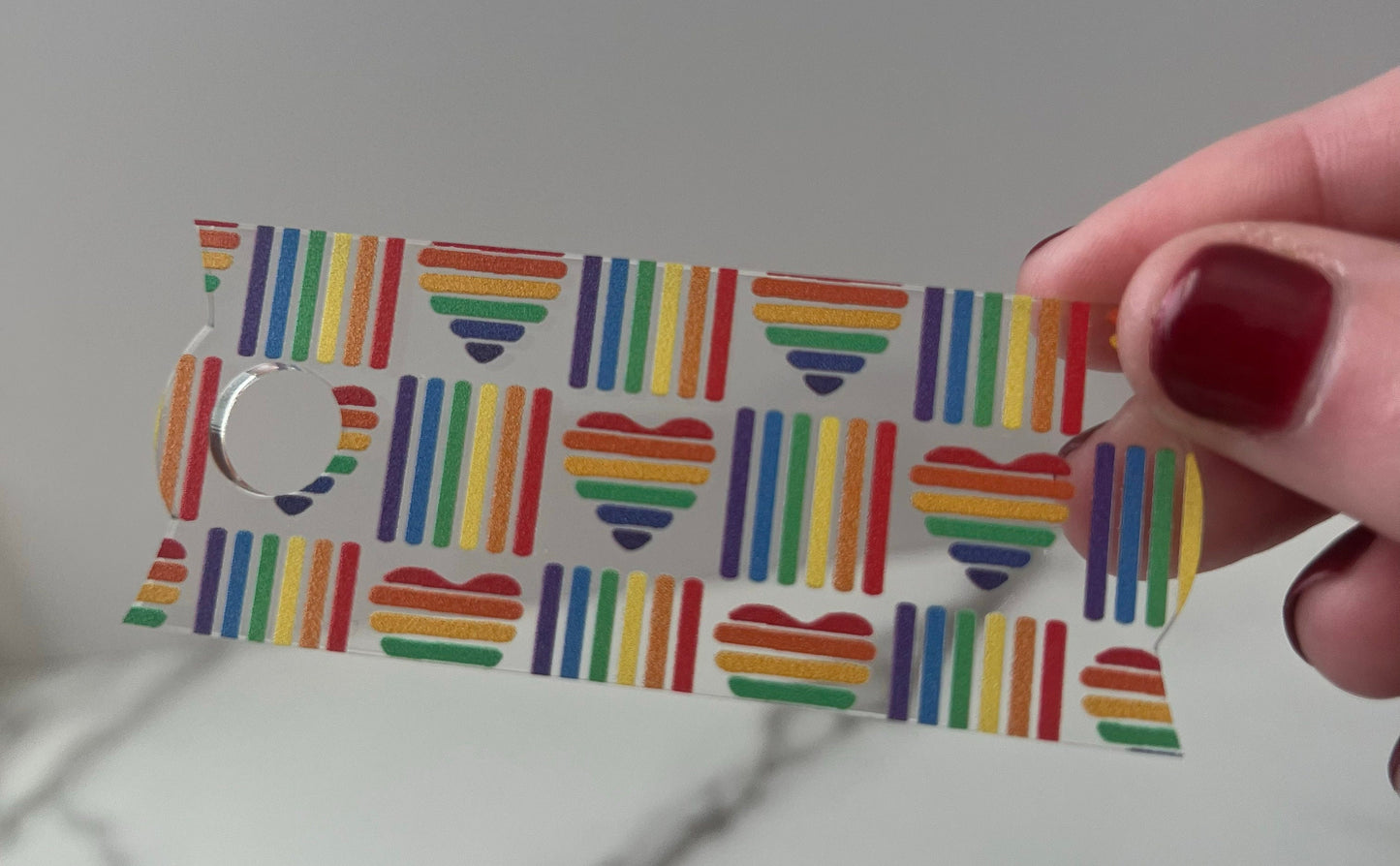 Personalized Pride Stanley Name Topper 20oz 30oz 40oz, Custom LGBT Name Plate Tag, Rainbow, Pride Month Gift, Tumbler Accessories