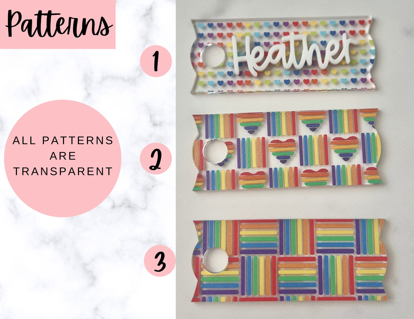 Personalized Pride Stanley Name Topper 20oz 30oz 40oz, Custom LGBT Name Plate Tag, Rainbow, Pride Month Gift, Tumbler Accessories