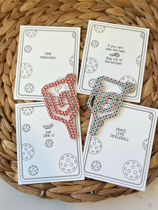 Pickleball Bookmark, Pickleball Player Gift, Pickleball Lover Present, Paddle, Stocking Stuffer, Sports, Pickleball Team, Book Lover