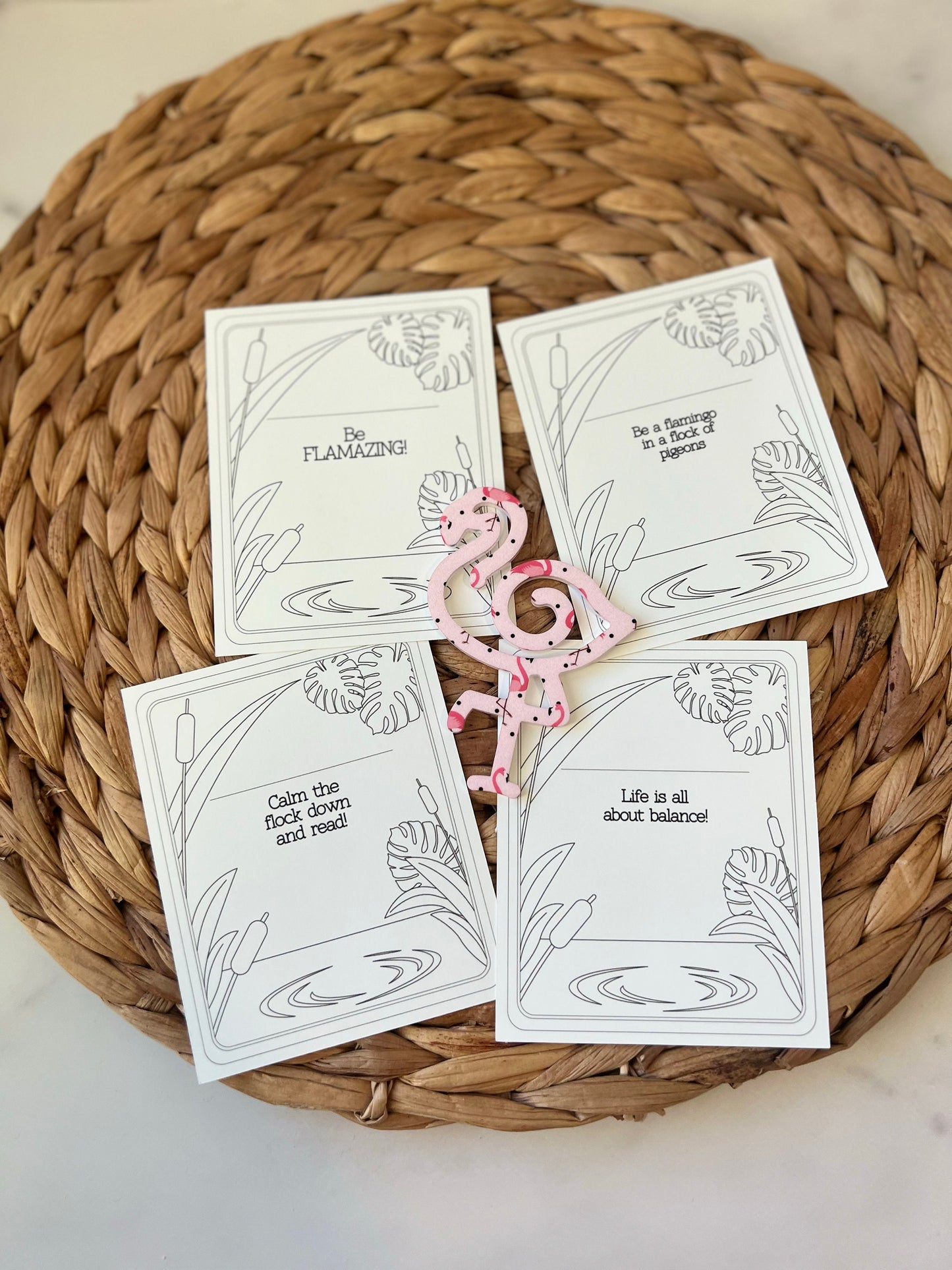 Flamingo Bookmark, Book Lover Gift, Gift for Reader, Book Club Present, Acrylic Bookmark, Paper Clip, Cute Bookmark