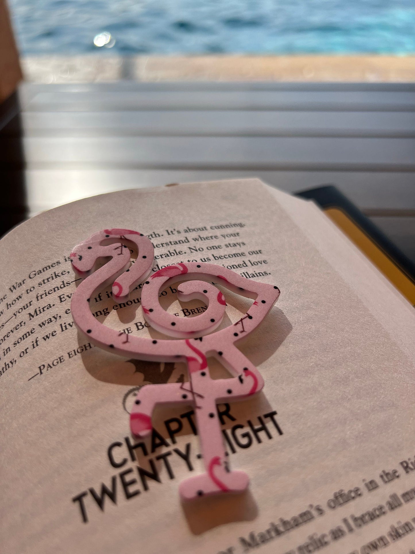 Flamingo Bookmark, Book Lover Gift, Gift for Reader, Book Club Present, Acrylic Bookmark, Paper Clip, Cute Bookmark
