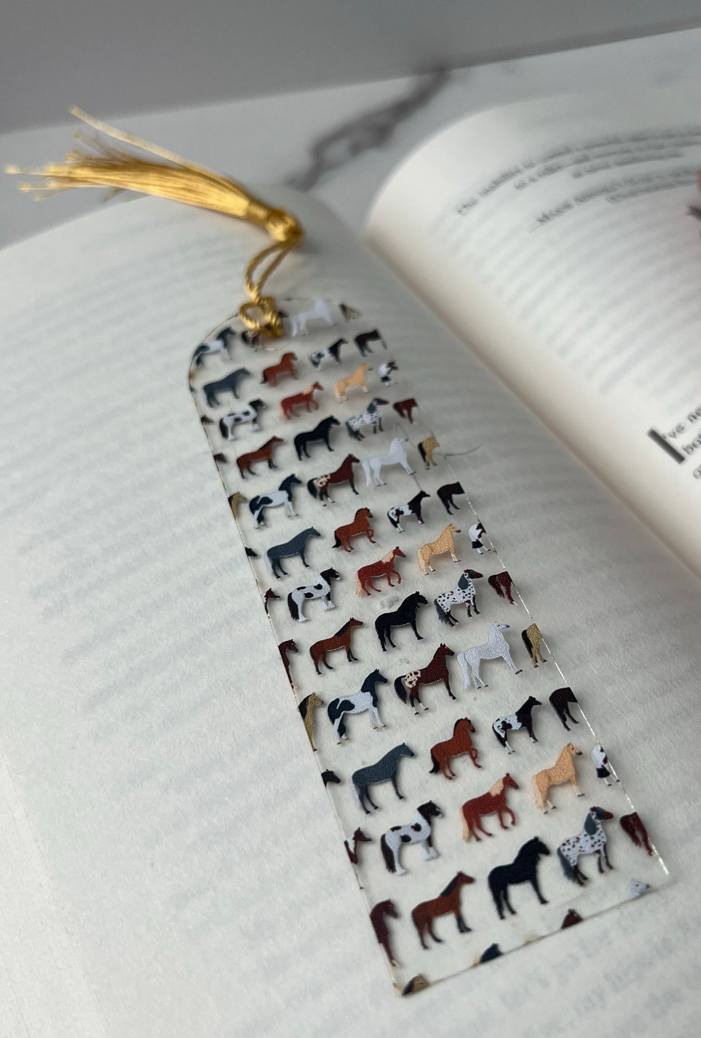 Horse Lover Bookmark, Equestrian gift, Horseback Rider present, Gift for Horse Lover, Book Club