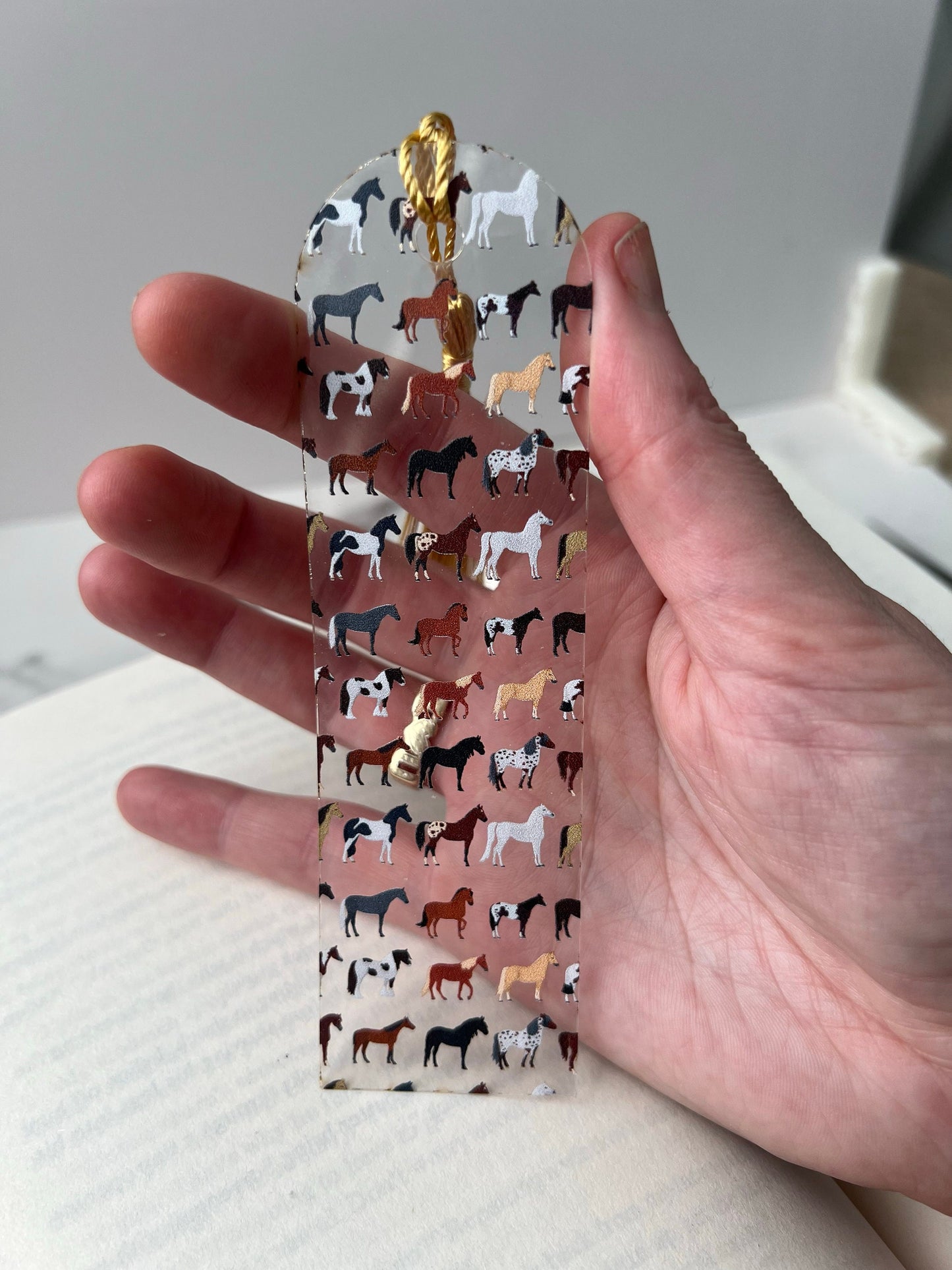 Horse Lover Bookmark, Equestrian gift, Horseback Rider present, Gift for Horse Lover, Book Club