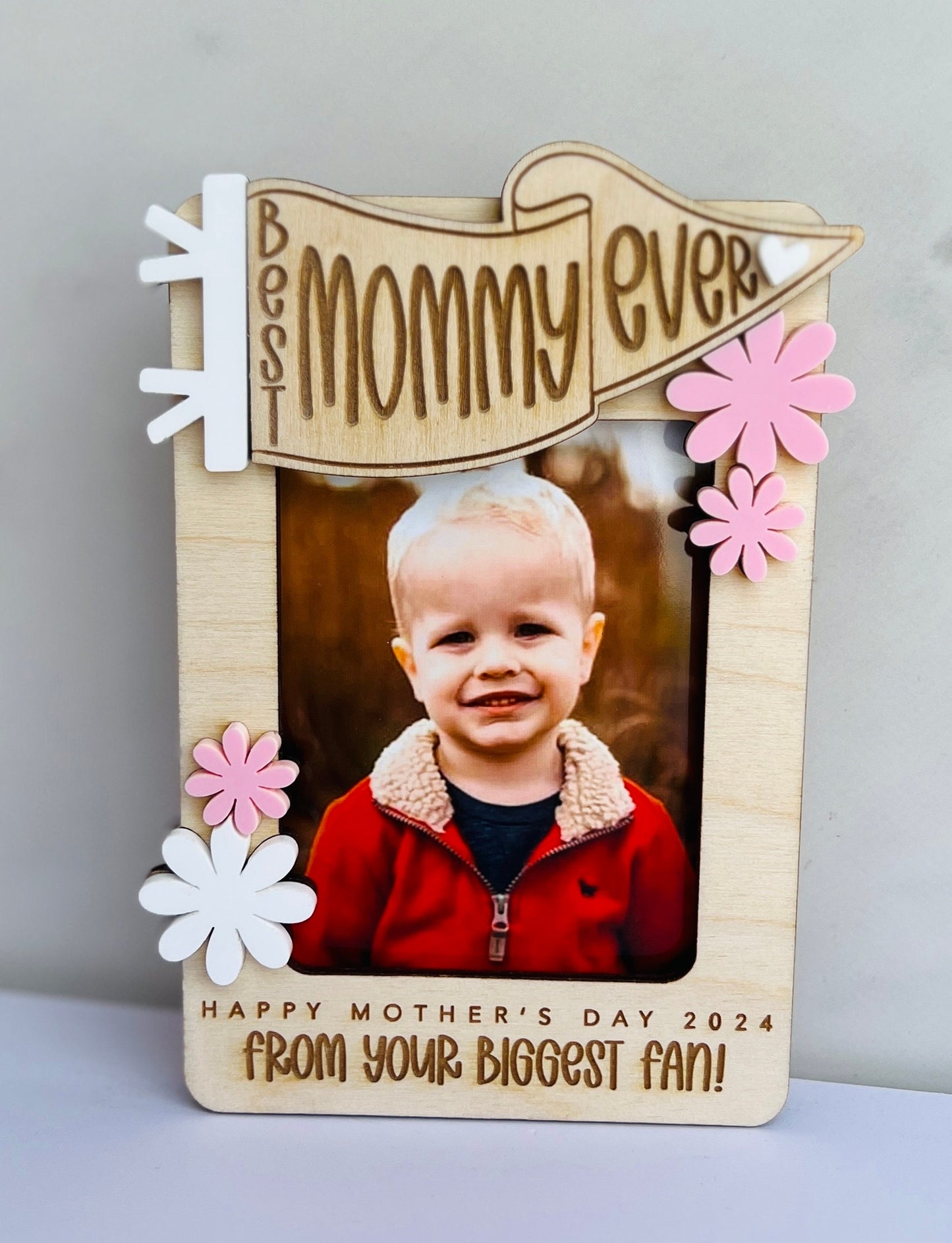 Mother's Day Fridge Magnet Photo Frame, Gift for Mom, Best Ever, Photo Magnet, Mother's Day Present, Gift for Grandma