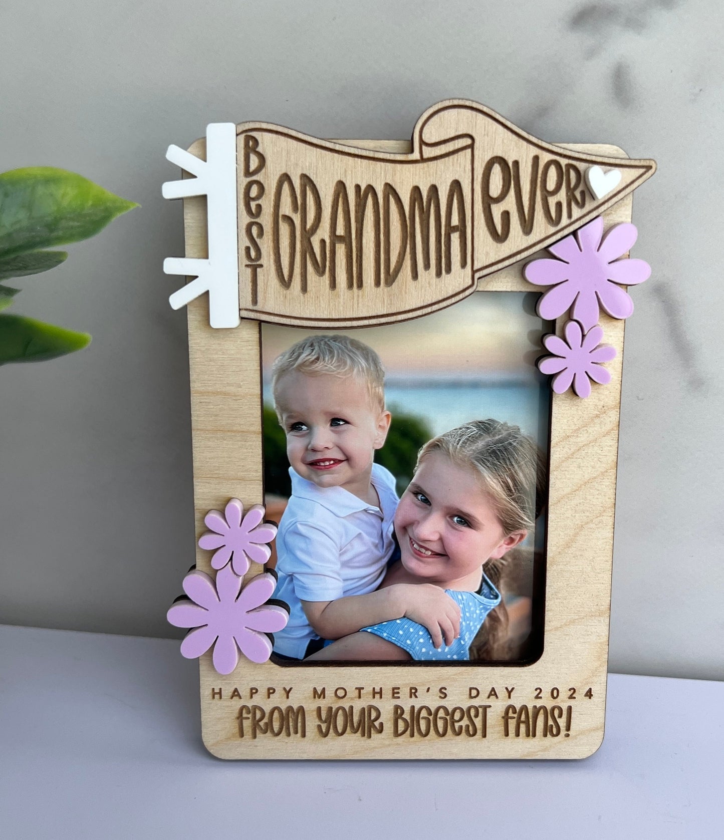 Mother's Day Fridge Magnet Photo Frame, Gift for Mom, Best Ever, Photo Magnet, Mother's Day Present, Gift for Grandma