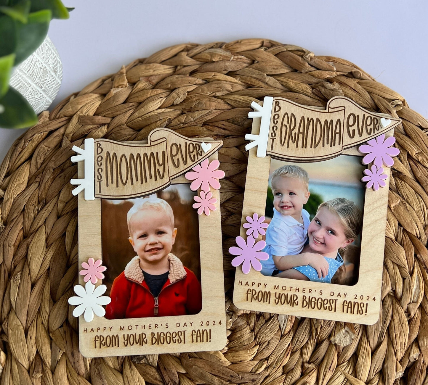 Mother's Day Fridge Magnet Photo Frame, Gift for Mom, Best Ever, Photo Magnet, Mother's Day Present, Gift for Grandma