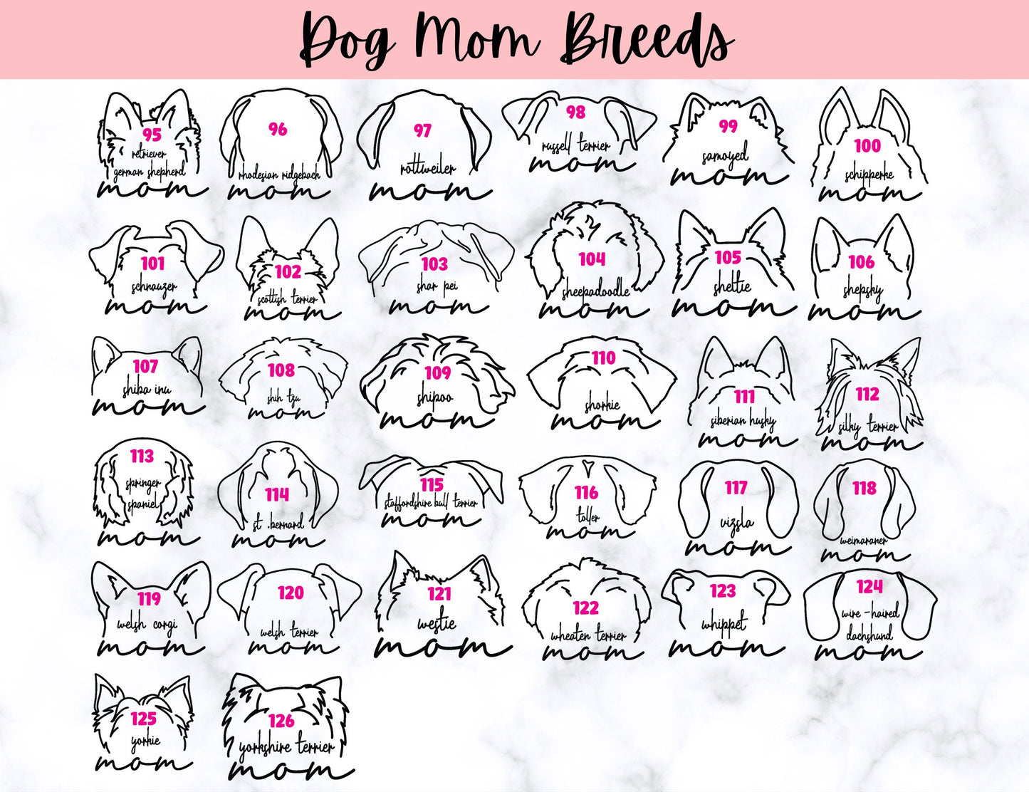 Personalized Dog Mom Tumbler, Custom Dog Lover Gift, New Puppy Owner Present, Dog Ear Cup, Pet Lover, 40 oz tumbler, Canine Fur Mama Fur Mom