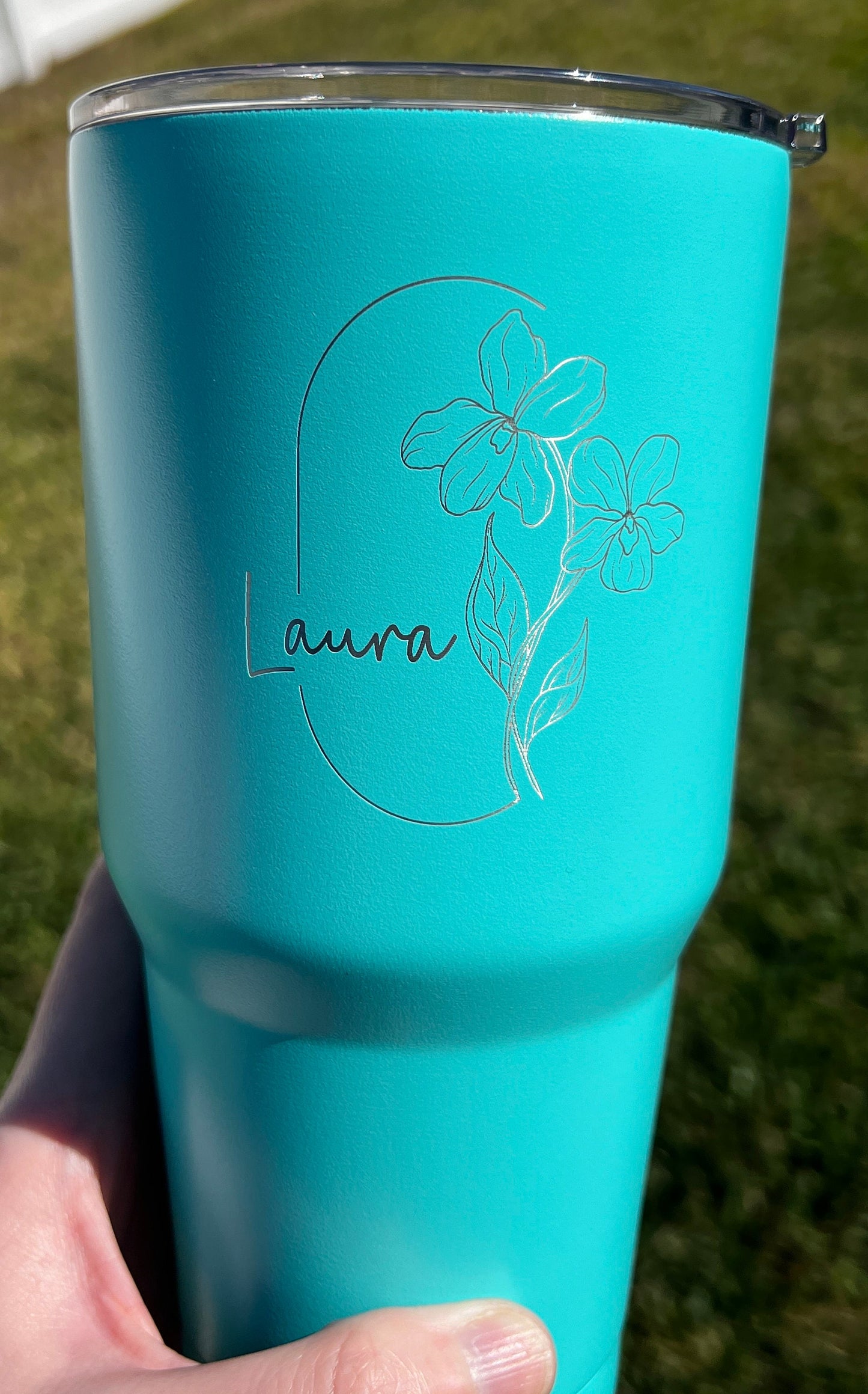 Personalized Birth Month Flower Tumbler 30oz, Custom Cup with straw, Birthday Gifts for Her, Bridesmaid Present, Best Friend Gift