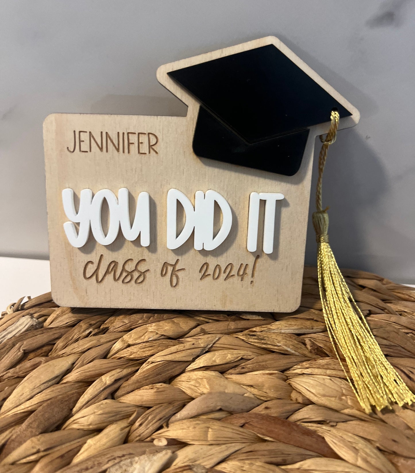 Personalized Graduation Gift Card Holder, Grad 2024 Gift, Present for Graduate, Gift for Him, Gift for Her, Gift for High School Senior