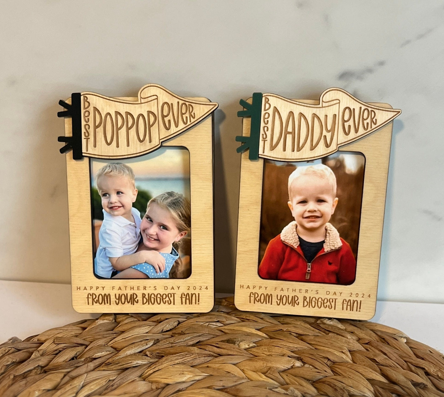 Father's Day Fridge Magnet Photo Frame, Gift for Dad, Best Ever, Photo Magnet, Father's Day Present, Gift for Grandpa Papa Poppop