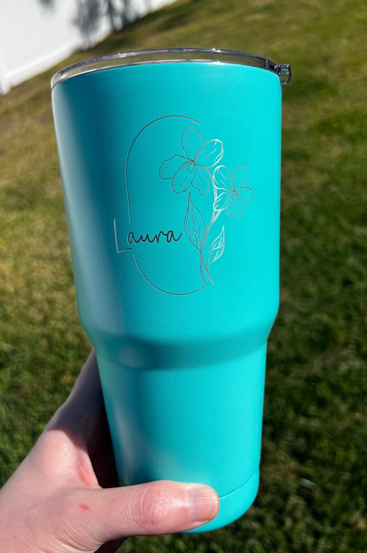 Personalized Birth Month Flower Tumbler 30oz, Custom Cup with straw, Birthday Gifts for Her, Bridesmaid Present, Best Friend Gift
