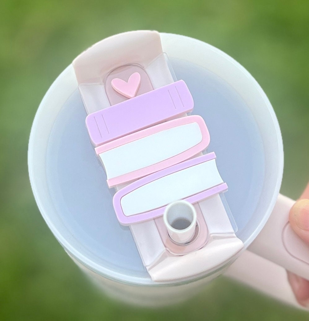 Book Lover Tumbler Topper, Reader Gift, 20/30oz 40oz Cup, Book Club Present, Bookish, Pink Purple, Gift for Bookworm, Cute Booktok Merch