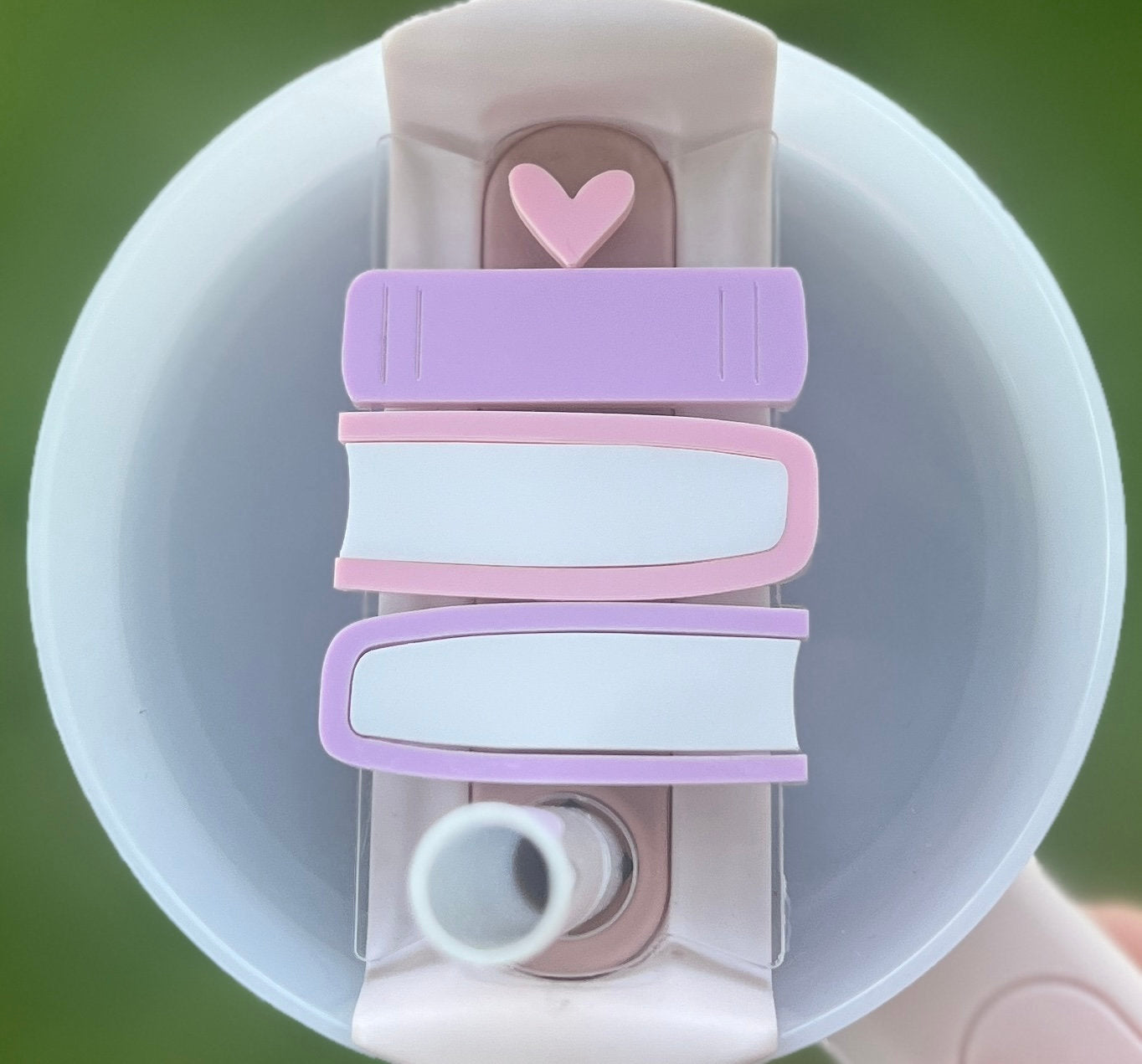 Book Lover Tumbler Topper, Reader Gift, 20/30oz 40oz Cup, Book Club Present, Bookish, Pink Purple, Gift for Bookworm, Cute Booktok Merch