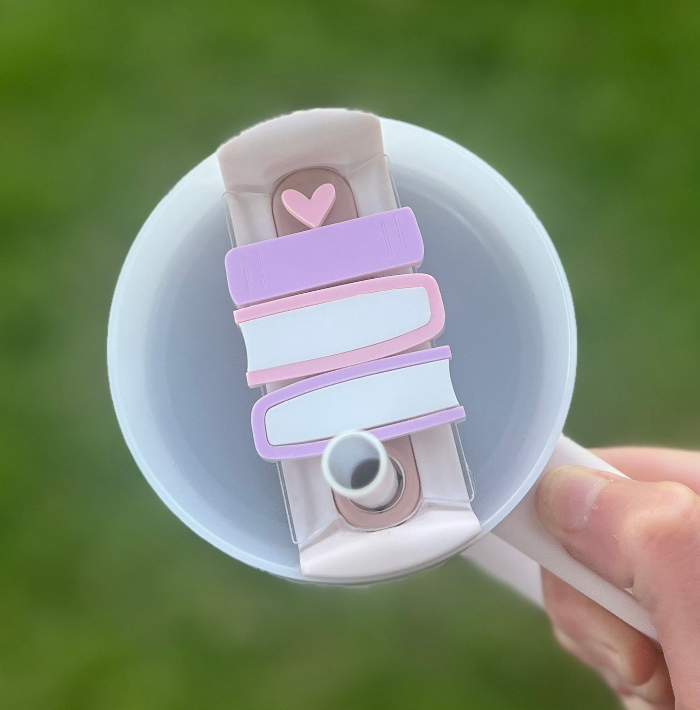 Book Lover Tumbler Topper, Reader Gift, 20/30oz 40oz Cup, Book Club Present, Bookish, Pink Purple, Gift for Bookworm, Cute Booktok Merch