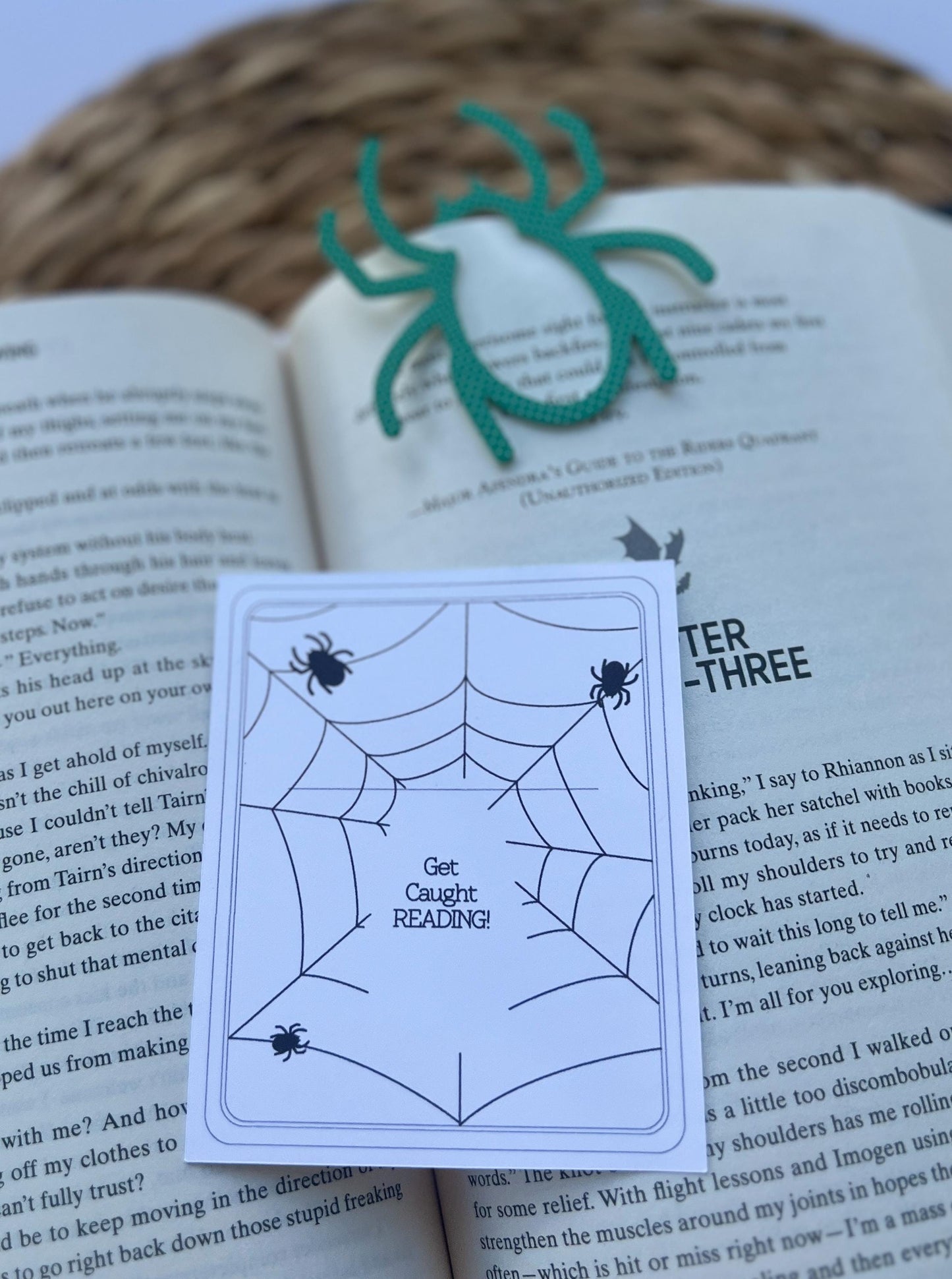 Spider Bookmark, Book Lover Gift, Gift for Reader, Book Club Present, Acrylic Bookmark, Paper Clip, Halloween Spooky Season Gift