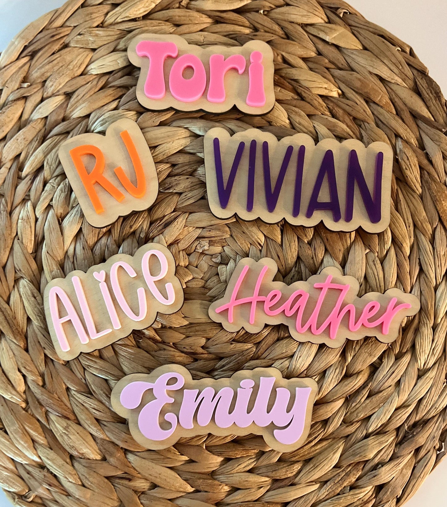 Personalized Name Refrigerator Magnet for Kid Toddler, Custom Fridge Magnet for Child's Artwork, Locker Magnet, Stocking stuffer
