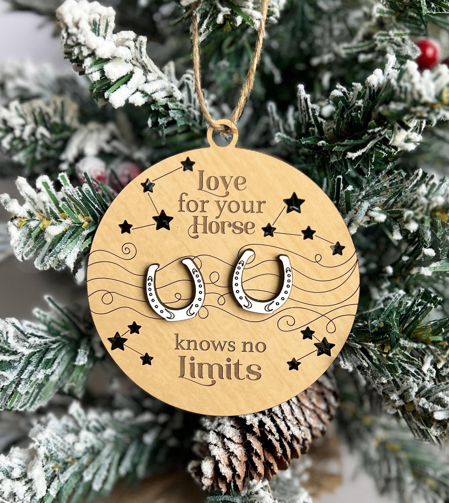 Horse Ornament, Equestrian gift, Horseback Riding Present, Christmas Gift, Horseback Rider present, Gift for horse lover