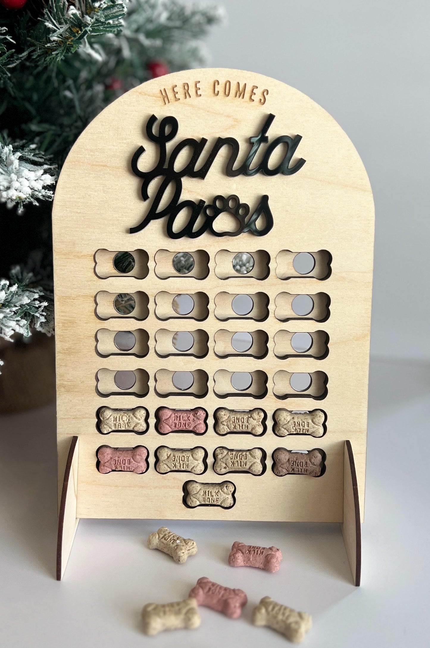 Personalized Dog Advent Calendar, Christmas Countdown, Custom Gift for Pet Lover, Dog Treat Advent, New Puppy, Treat Holder, Dog Mom