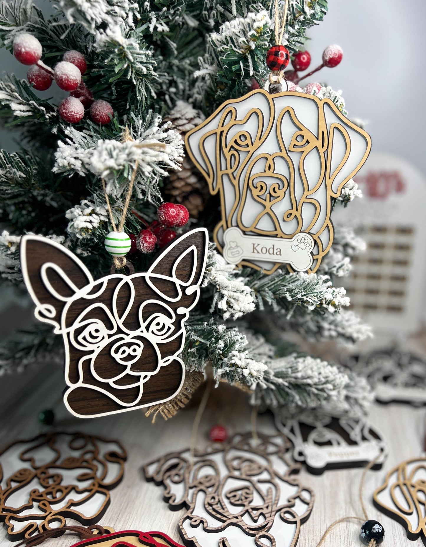 Custom Dog Ornament, Personalized Pet Lover Gift, Dog Mom Present, New Puppy Owner, Weiner Dog