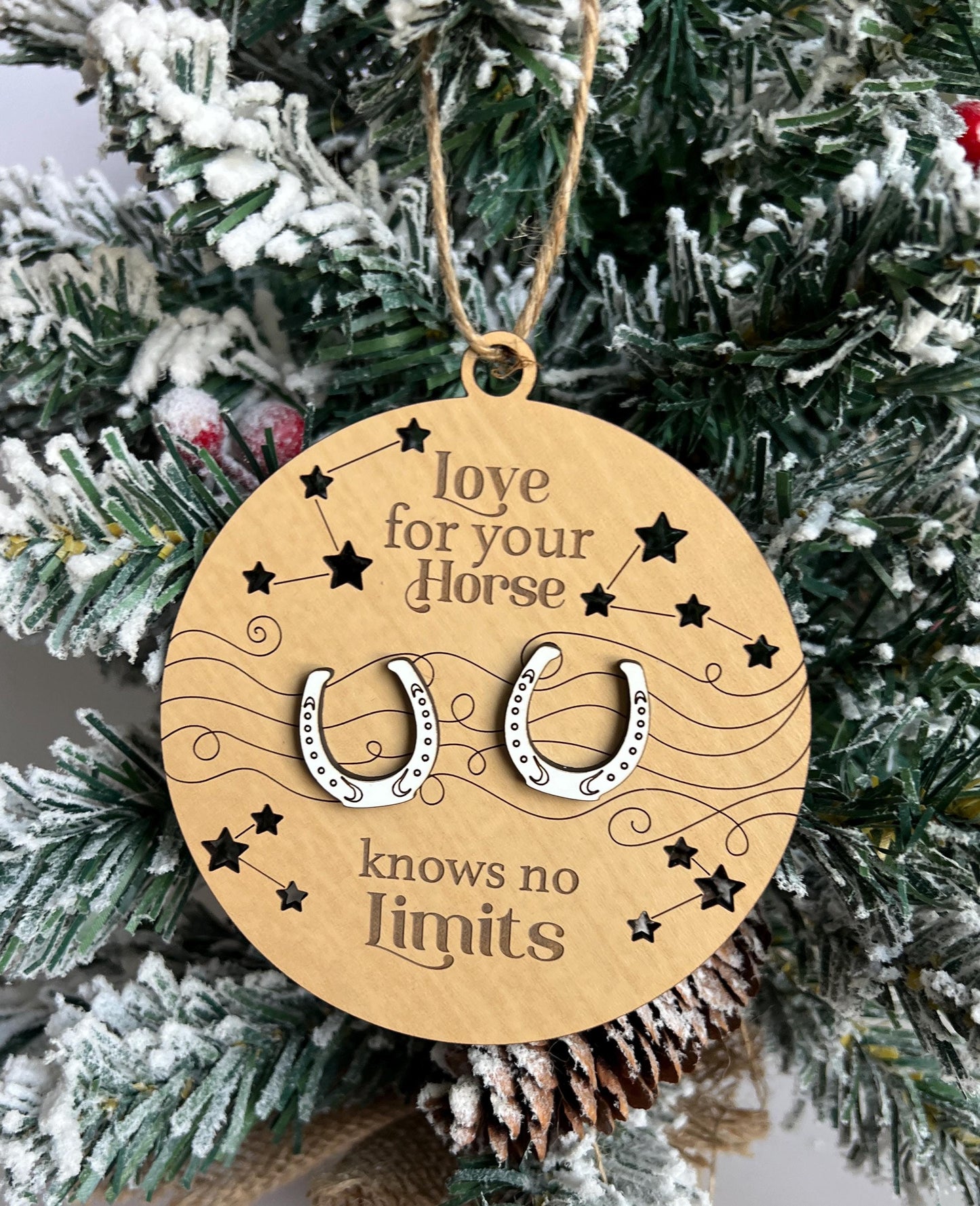 Horse Ornament, Equestrian gift, Horseback Riding Present, Christmas Gift, Horseback Rider present, Gift for horse lover