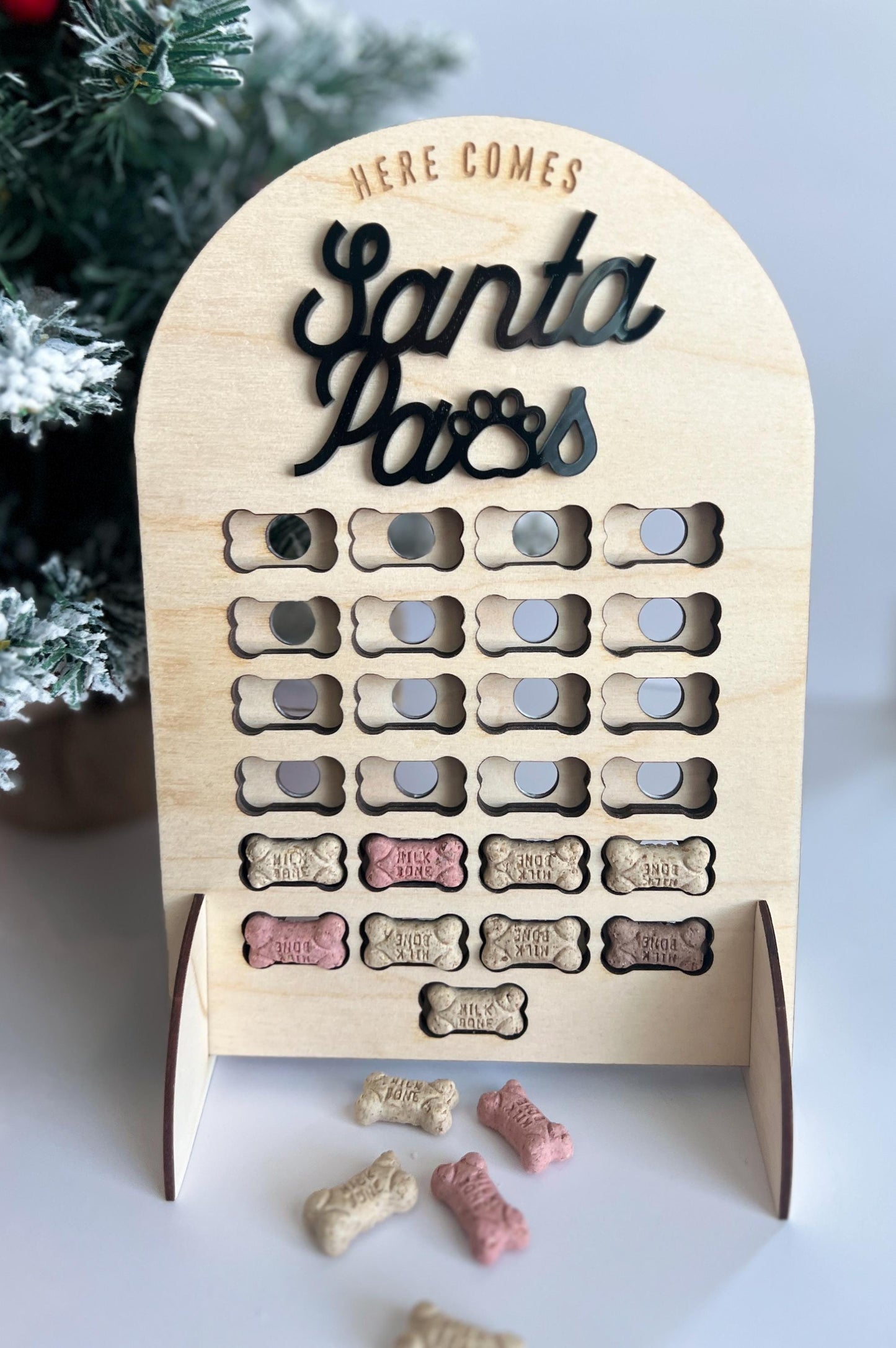 Personalized Dog Advent Calendar, Christmas Countdown, Custom Gift for Pet Lover, Dog Treat Advent, New Puppy, Treat Holder, Dog Mom