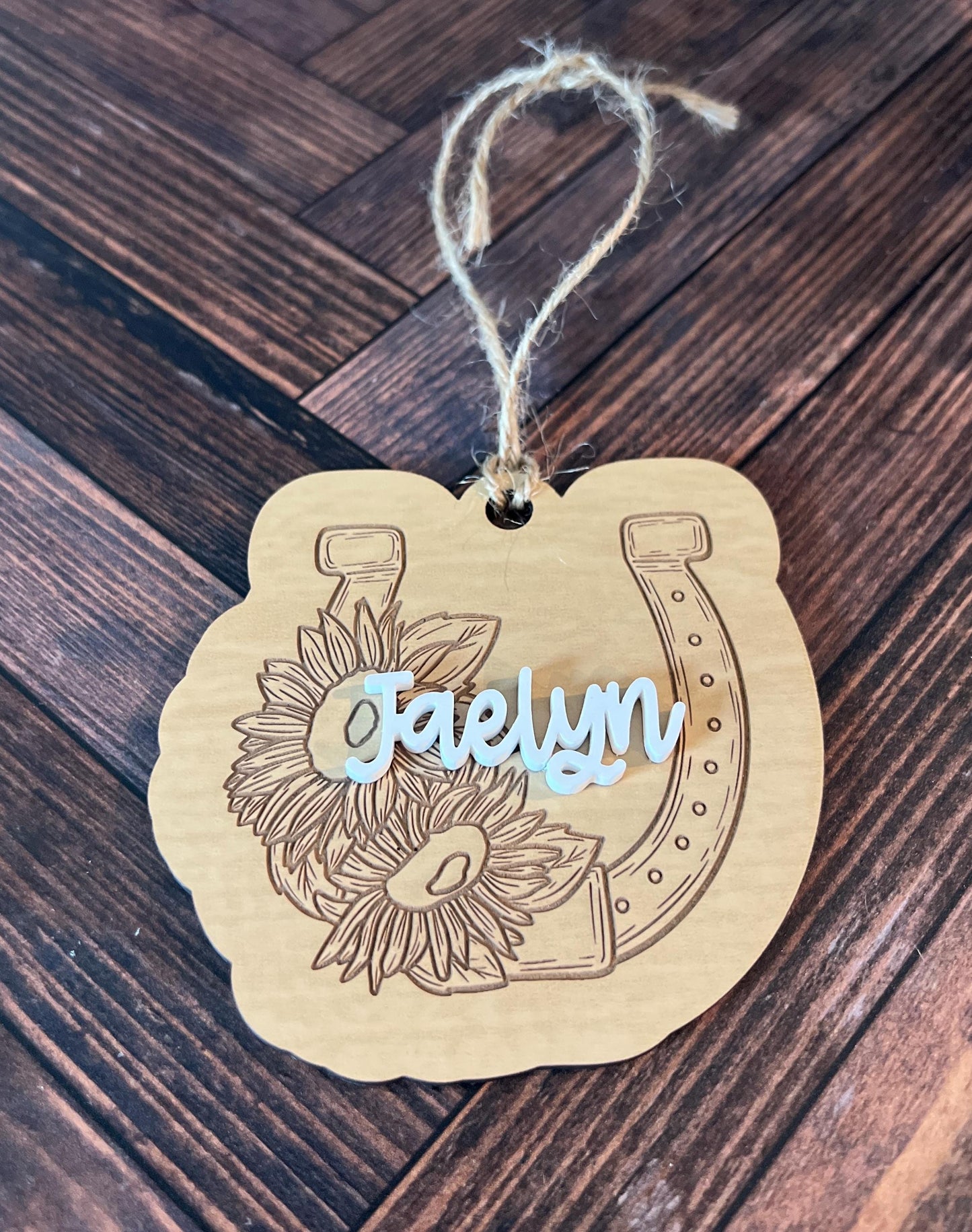 Personalized Horse Ornament, Custom Equestrian gift, Horseback Riding Girl Boy, Christmas, Horseback rider present, Gift for horse lover