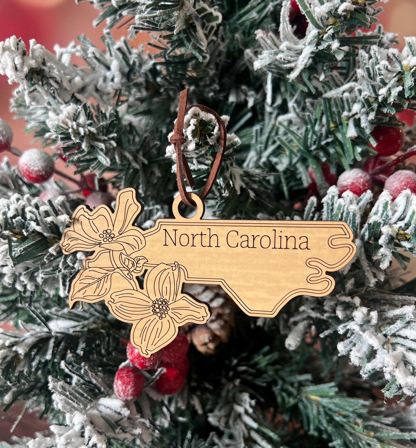 USA State Flower Christmas Ornament, New Home, New State, Housewarming Gift, Home State