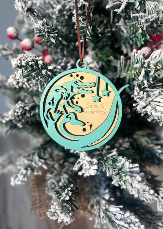 Personalized Gator Christmas Ornament, Custom Alligator Gift, Florida Coastal Present, Gator Lover