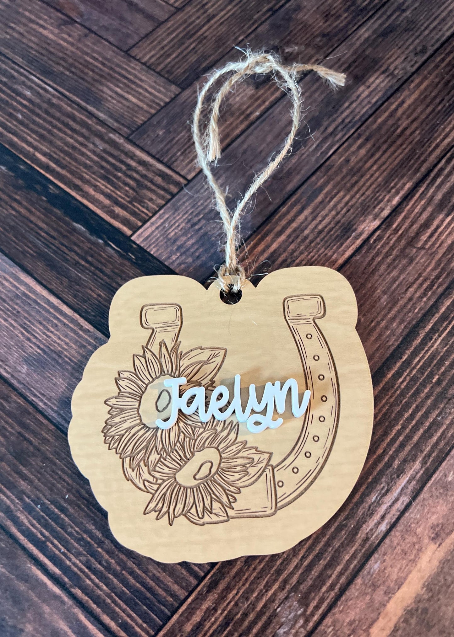 Personalized Horse Ornament, Custom Equestrian gift, Horseback Riding Girl Boy, Christmas, Horseback rider present, Gift for horse lover