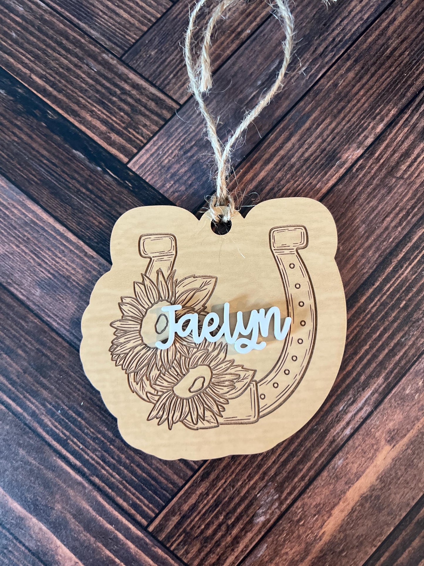 Personalized Horse Ornament, Custom Equestrian gift, Horseback Riding Girl Boy, Christmas, Horseback rider present, Gift for horse lover