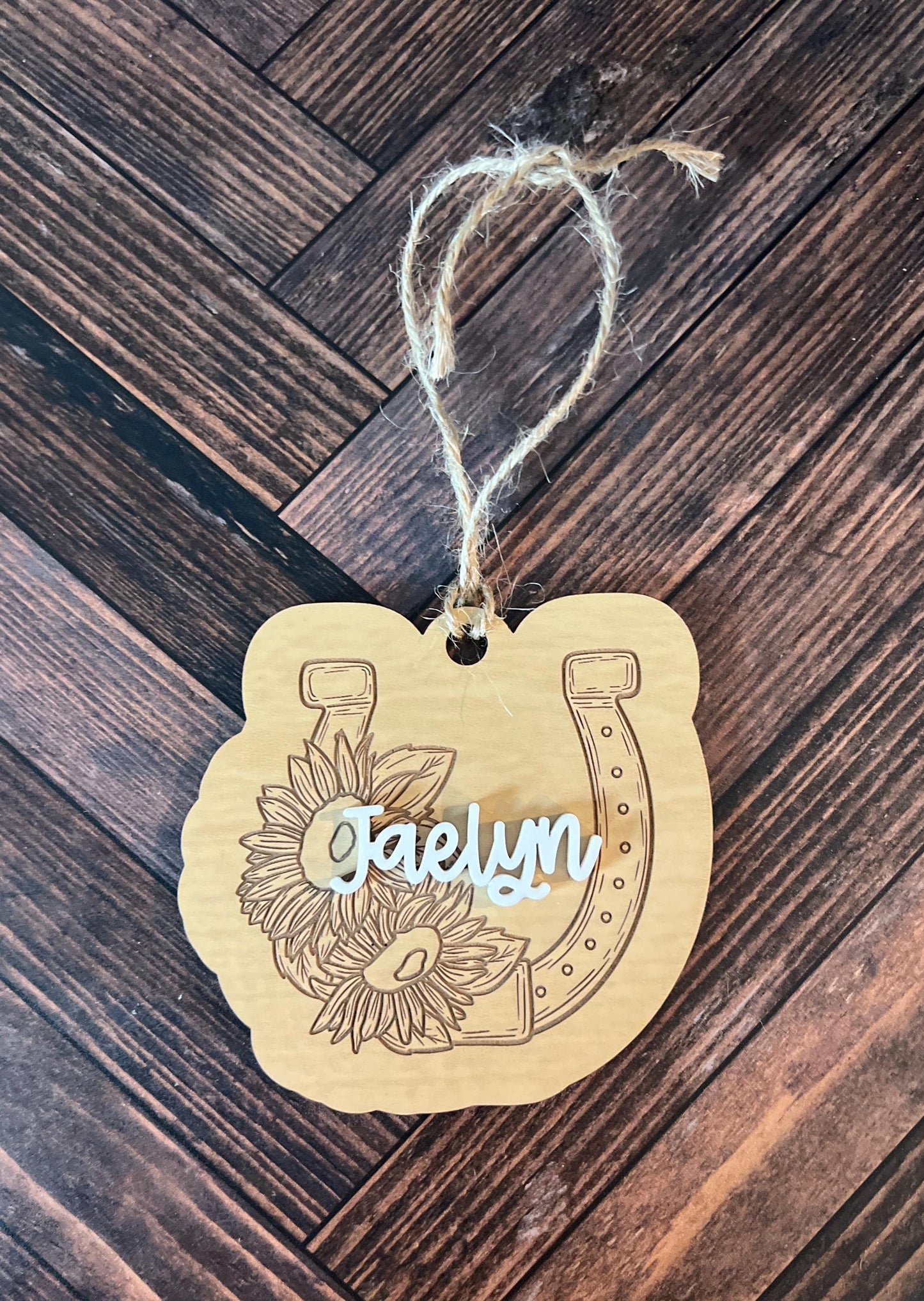 Personalized Horse Ornament, Custom Equestrian gift, Horseback Riding Girl Boy, Christmas, Horseback rider present, Gift for horse lover