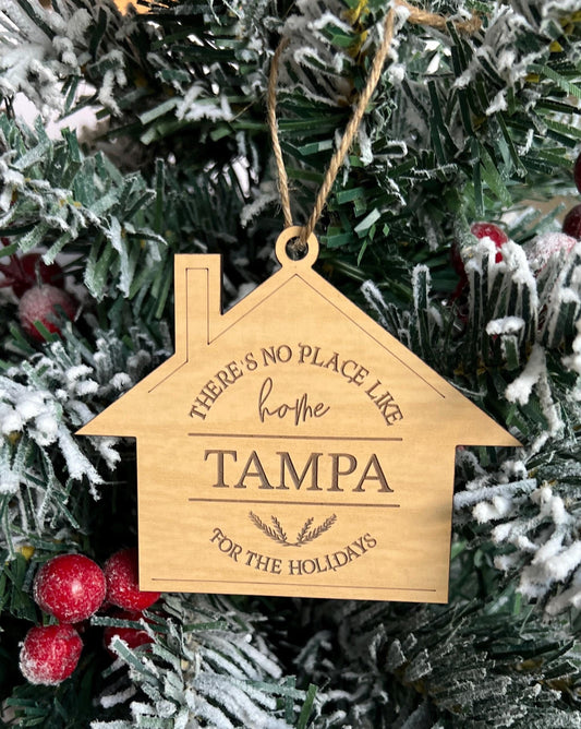 City Zip Code Christmas Ornament, Home for the holidays, New Homeowner gift, Custom Realtor Present, Housewarming Gift, Stocking Stuffer