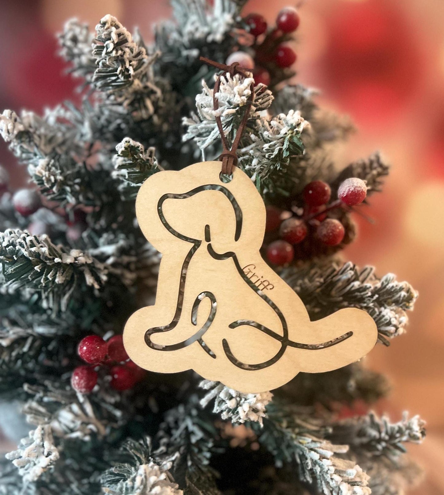 Personalized Dog Cat Christmas Ornament, Custom Pet Ornament, Cat Mom, Dog Mom Present, New Cat Dog Owner Gift, Pet Lover