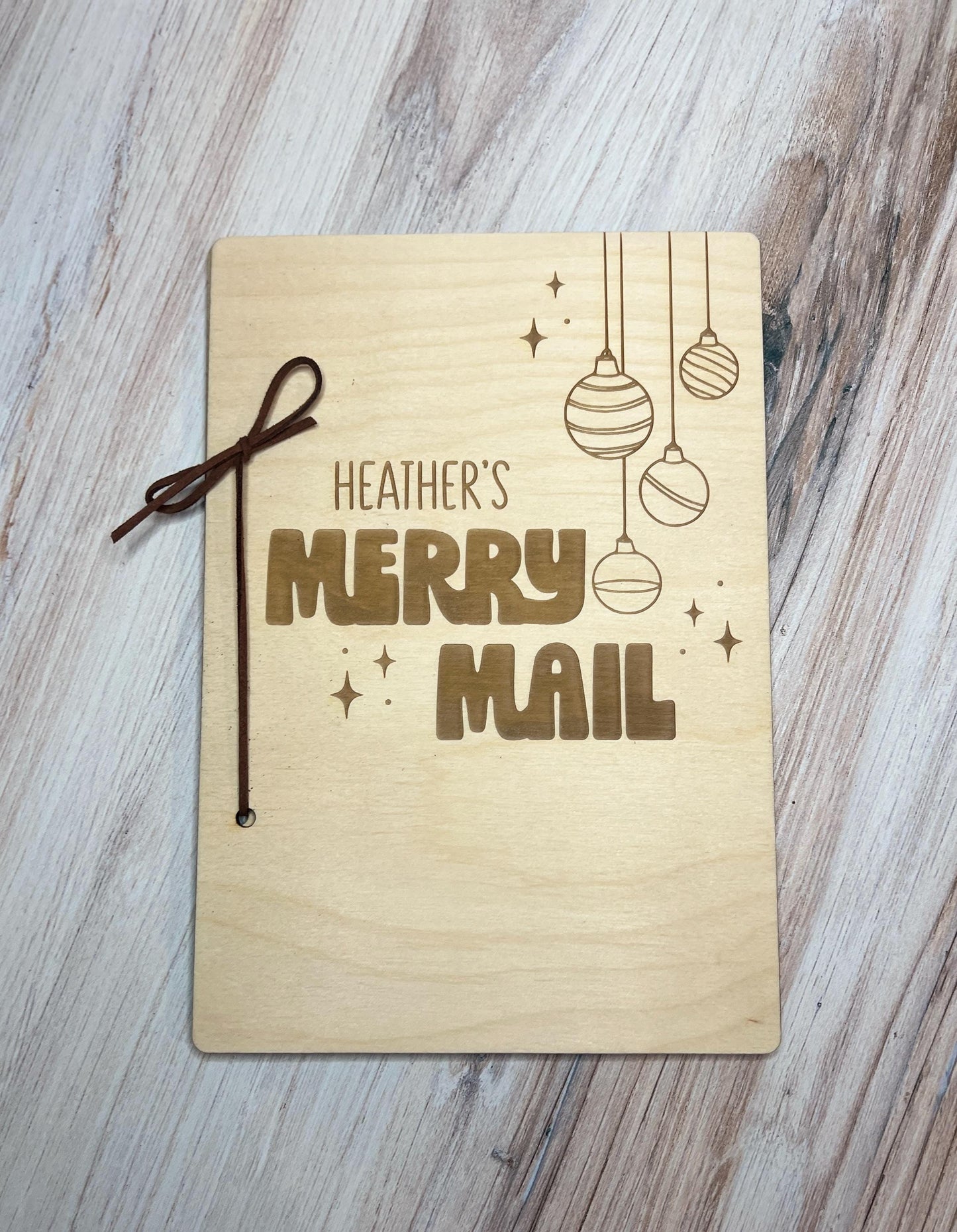 Personalized Christmas Card Holder, Custom Christmas Card Keeper, Cards of Christmas Past, Card Book, Xmas Memory Keepsake Book, Family