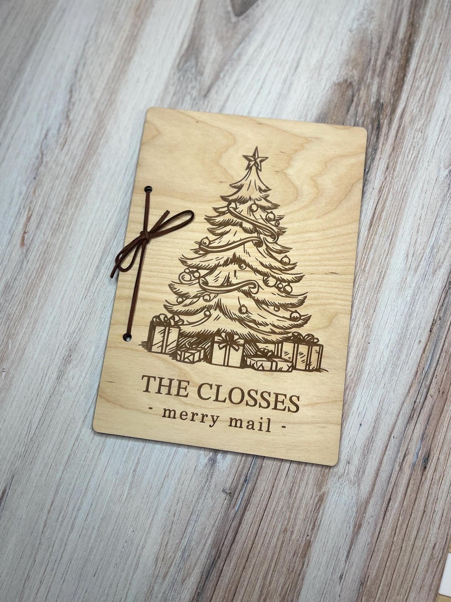 Personalized Christmas Card Holder, Custom Christmas Card Keeper, Cards of Christmas Past, Card Book, Xmas Memory Keepsake Book, Family