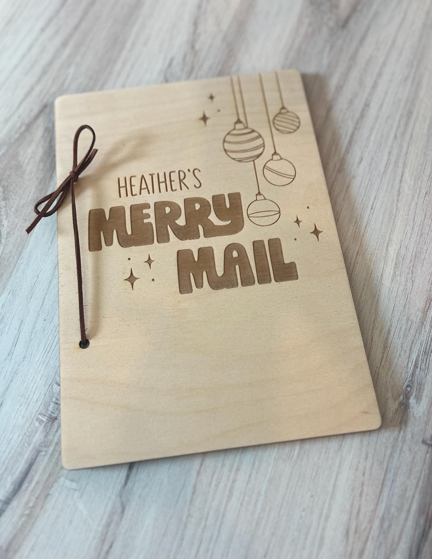 Personalized Christmas Card Holder, Custom Christmas Card Keeper, Cards of Christmas Past, Card Book, Xmas Memory Keepsake Book, Family